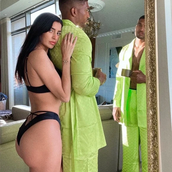 SAVAGE X FENTY SATIN JACQUARD
Green pajama pants - Picture 2 of 6